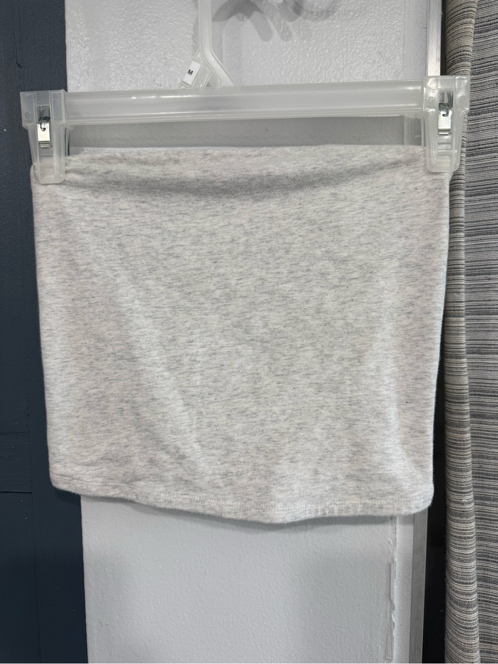 Garage Light Heather Gray Crop Tube Top
